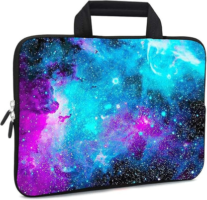 11.6 12 12.1 Inch Laptop Carrying Bag Protective Chromebook Case Pouch Netbook Notebook Ultrabook Bag Tablet Sleeve Cover Travel Briefcase with Handle for Men Women (Galaxy)
