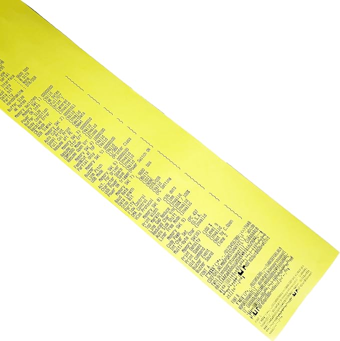 (32 Rolls) 3 1/8 x 180 Yellow Thermal Paper Receipt Rolls (55GSM Paper Thickness) fits all Clover POS Cash Register Printers, Blue Thermal Paper from BuyRegisterRolls