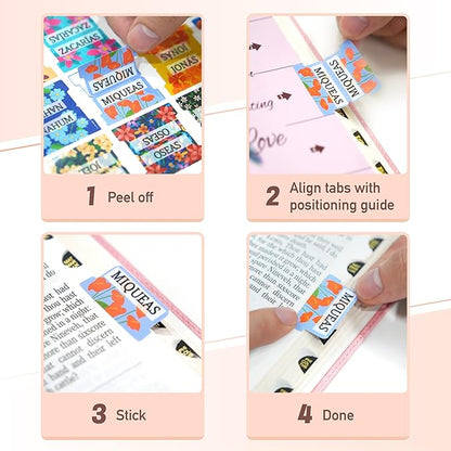 Bible Tabs for Study Bible, New & Old Testament Tabs Matte Laminated Bible Book Tabs Bible Journaling Supplies for Women(Large Print, Easy to Read) (Spanish-1)