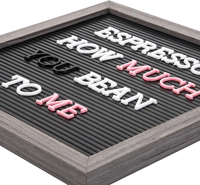 1 Inch Letters for Felt Letter Board,188 Pieces Including Letters, Numbers & Symbols for Changeable Plstic Letter Board by Veskaoty (Pink)