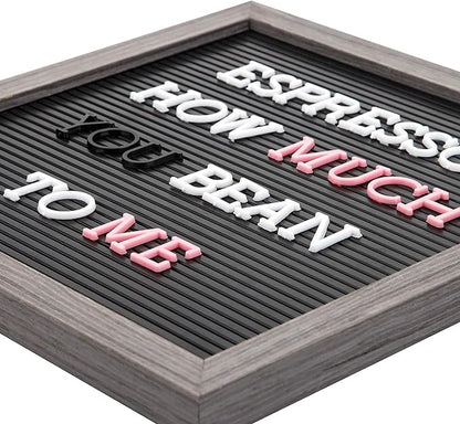 1 Inch Letters for Felt Letter Board,188 Pieces Including Letters, Numbers & Symbols for Changeable Plstic Letter Board by Veskaoty (Pink)