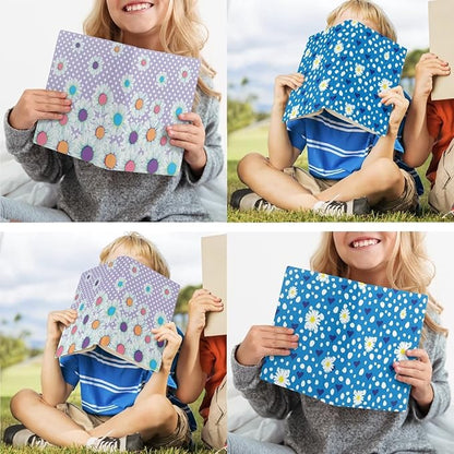 Daisy Book Sox, Middle and Primary School Students Reusable Classroom Textbook Cover for Back to School, Washable Stretchable Book Cover