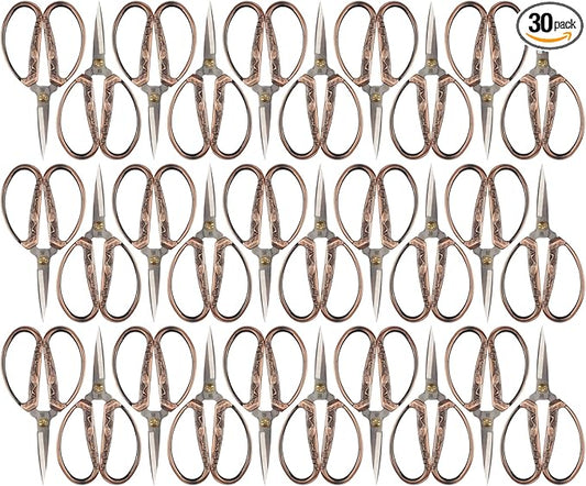 JubileeYarn Crane Motif Small Embroidery Scissors - Copper - 30 Scissors