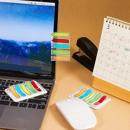 Teling 2000 Pcs Arrow Flags Arrow Tabs Flags Sign Here Tabs Arrow Stickers 5 Colors Sticky Flags Arrow Sticky Notes with Dispenser Easy to Post for Notary Books Paper