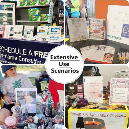 MaxGear Sign Holder 8.5x11 inches, Acrylic Sign Holder Slant Back Sign Holder Clear Sign Holder Plastic Paper Holder with Plastic Card Display for Office, Store, 5 Pack