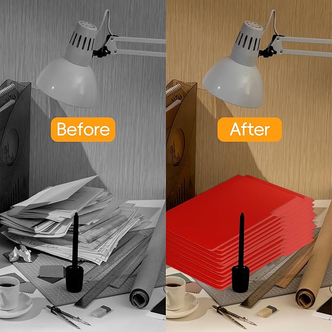 100 Packs Red File Folder,1/3-Cut Tabs,File Folders Letter Size,8.5x11 File Folders for Office,School and Home,Organizer Documents