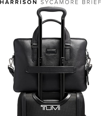 TUMI Harrison Sycamore Slim Brief - 14-Inch Laptop Briefcase - Professional Business Briefcase with Removable Shoulder Strap