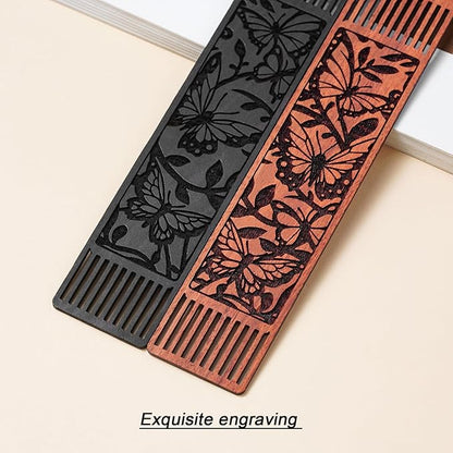 Butterfly Bookmark,Bookmarks Aesthetic Wooden Book Markers for Women, Butterfly Gifts for Women Book Lover Gifts for Women (Hollow Butterfly)