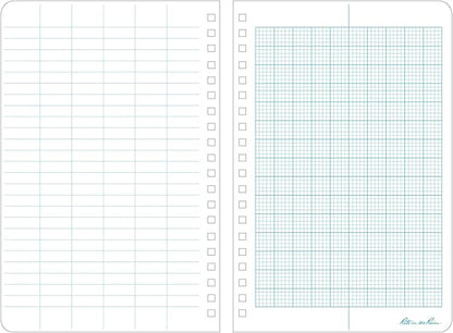 Rite In The Rain Weatherproof Side Spiral Notebook, 4.625" x 7", Yellow Cover, Metric Field Pattern (No. 363)