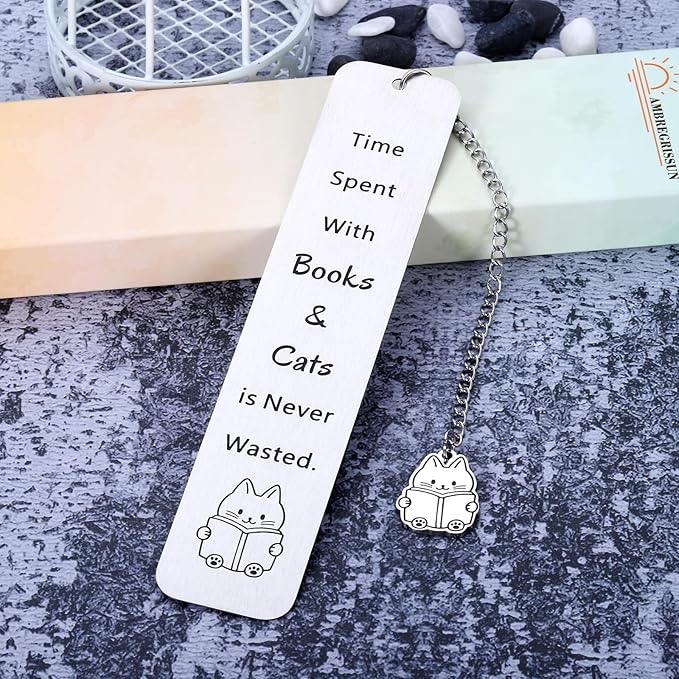 Cat Bookmark for Women Cat Lovers Bookmark Gifts for Her Him Book Lovers Valentines Day Gift for Book Lover Cat Lover Women Birthday Galentine’s Day Gift for Cat Lover Friends Best Friend Women Girl