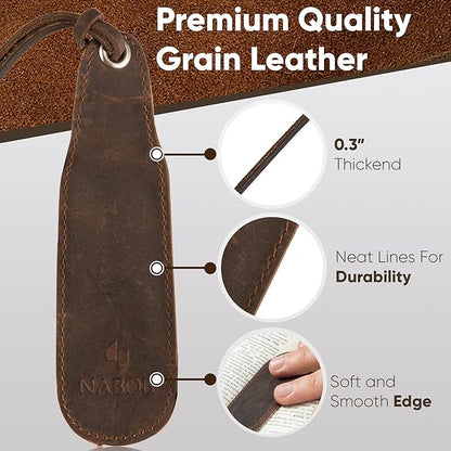 Leather Bookmark Handmade - Genuine Leather Book Marks - Perfect Bookmark for Men Women and Kids | Great Idea for Leather Gifts for Bookworms Writers Relatives and Friends (3 Bookmarks)