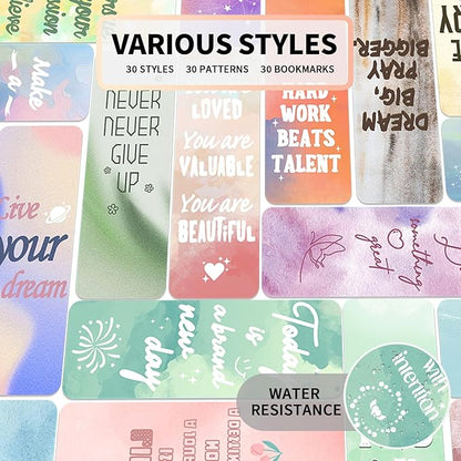 Bookmarks, 30 PCS Bookmark, Bookmarks for Women Men Kids, Book Markers for Reading, Bookmarks for Book Lovers, Cute Bookmarks, Book Marks, Book Markers, Bookmarks Bulk, Book Mark, Paper Bookmarks