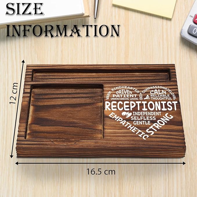 Receptionist Appreciation Gifts, Thank You Gifts for Receptionist School Secretary Office Assistant Front Desk Admin, Administrative Assistant, Secretary Desk Self-Stick Note Pad Holders TZP04