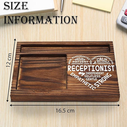 Receptionist Appreciation Gifts, Thank You Gifts for Receptionist School Secretary Office Assistant Front Desk Admin, Administrative Assistant, Secretary Desk Self-Stick Note Pad Holders TZP04