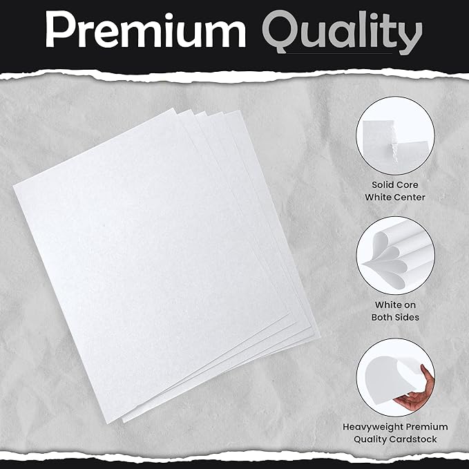 SANZIX 120 Pack 4" x 6" White Cardstock Paper - 80 Lbs/220 GSM Heavyweight Printable 4x6 Cardstock | Blank Postcards for Mailing | Perfect Blank White Cards for Wedding Invitations & Thankyou Cards
