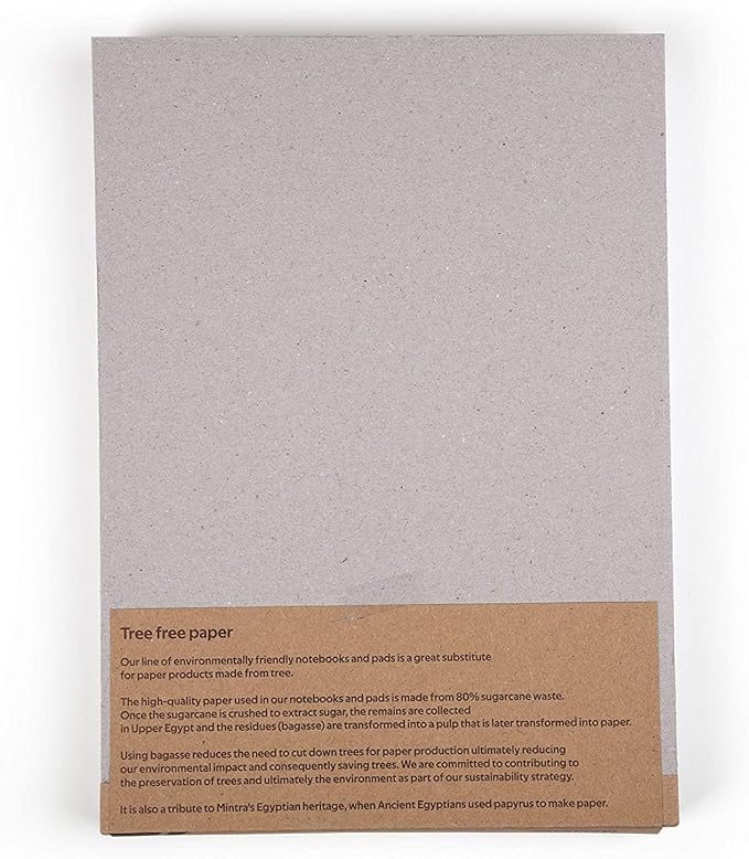 Mintra Office Recycled Writing Pads 6pk (White, Wide Ruled (8.5in x 11in)) - 50 Sheets per Notepad, Micro perforated, Legal Pad, Notebook Paper for School, College, Office, Business