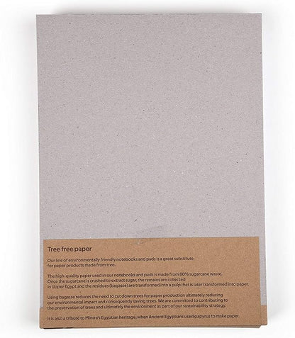 Mintra Office Recycled Writing Pads 6pk (White, Wide Ruled (8.5in x 11in)) - 50 Sheets per Notepad, Micro perforated, Legal Pad, Notebook Paper for School, College, Office, Business