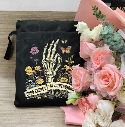 Book Sleeve, Book Sleeve with Zipper, Book Sleeve for Book Lovers, The Reader Tarot Card Book Sleeves, Book Pouch Kindle Protector, Gifts for Women Teacher Librarian Bookworm Bookish (Black-D, Large)