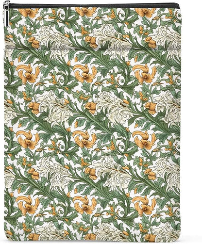 Botanical Book Sleeve, Classic Flower Book Covers for Paperbacks, Floral Book Pouch Book Protector, Book Lovers Gifts for Women Girls Aunt, Book Accessories Book Club Gifts Christmas Birthday Gifts