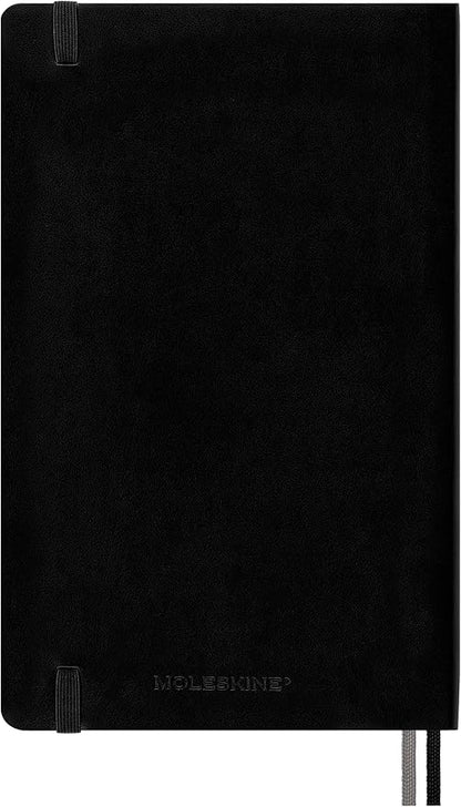 Moleskine Classic Expanded Notebook, Soft Cover, Large (5" x 8.25") Ruled/Lined, Black, 400 Pages