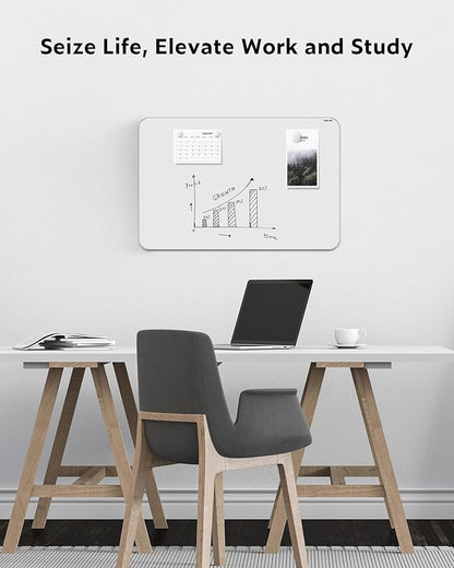 Deli Magnetic Dry Erase White Board, 35 x24 Inches, Silver Frame