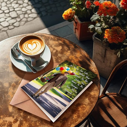 Funny Birthday Card for Old, Birthday Never Too Late Man, Birthday Greeting Card For Friends, 50th 60th 70th 80th Birthday Card, Humorous Birthday Card For Men.