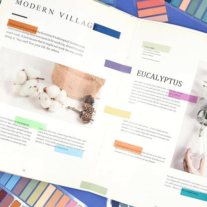 SIQUK 4200 Pieces Sticky Tabs for Annotating Books Tabs Morandi Sticky Flags Clear Transparent Page Markers Strip Page Flags Colored Tabs Writable and Repositionable Book Annotation Tabs