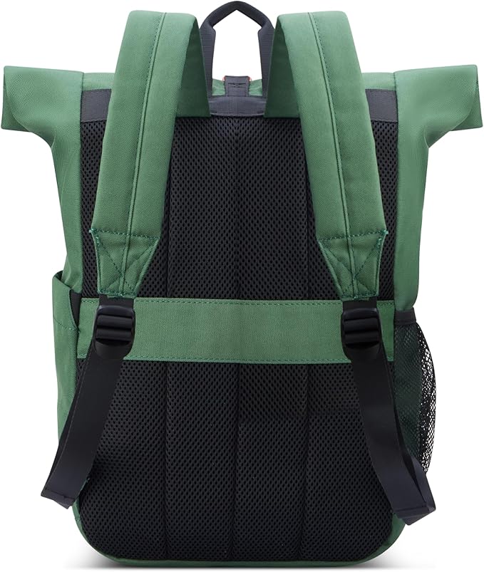 Jeep JS016D Rolltop Travel Backpack, Green, 17" Laptop