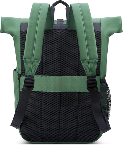 Jeep JS016D Rolltop Travel Backpack, Green, 17" Laptop