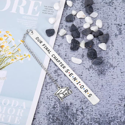 Senior 2023 Gifts Graduation Bookmark for Class of 2023 Senior High School College Best Friend Gifts for Women Funny Leaving Going Away Party Gifts for Her Friends BFF Student Bulk TV Show Book Mark
