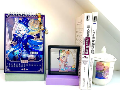 Genshin Impact Paimon Metal Bookmark - Anime Figure Merch with 3D Display Box - Birthday Gifts for Fans Friends Gamer Book Lovers - Zllada