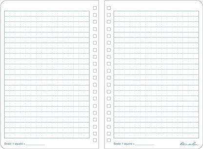 Rite in the Rain Weatherproof Side Spiral Notebook, 4.875" x 7", Blue Cover, Universal Pattern, 3 Pack (No. 273L3)
