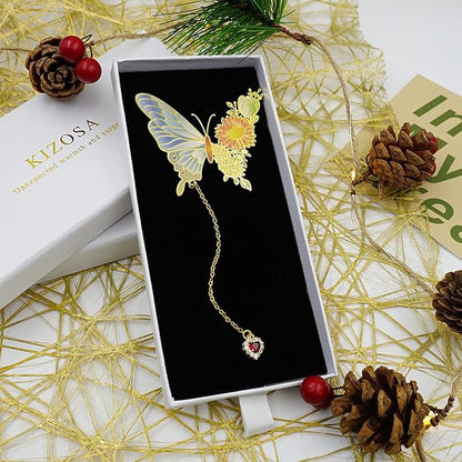 Butterfly Bookmarks for Women,Cute Funny Metal Bookmark,Unique Gifts Book Markers for Women Book Lovers,Teacher Appreciation Gifts,Valentine Mother's Day Christmas New Year Birthday Gift