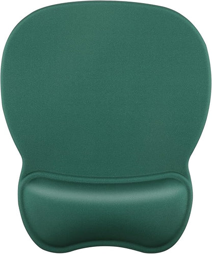 MROCO Ergonomic Mouse Pad with Gel Wrist Rest, Comfortable Mousepad with Smooth Wrist Support Surface and Non-Slip PU Base for Pain Relief, Computer, Laptop, Office & Home, 9.4 x 8.1 in, Forest Green
