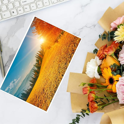 50 Sheets Thick Paper White Cardstock 5 x 7 Inch Smooth Heavy Cards Stock Printer Paper for Invitations, Menus, Wedding, DIY Cards, 250GSM Thick Paper