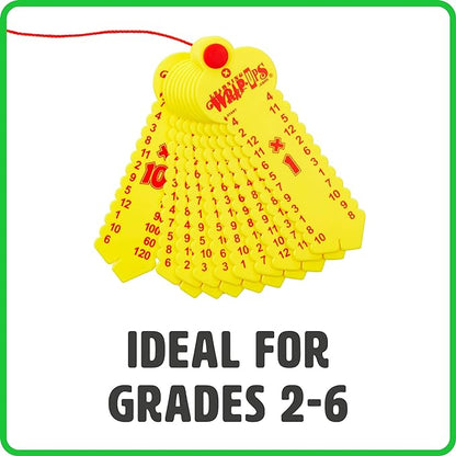 LEARNING WRAP-UPS SELF-CORRECTING Multiplication Keys, Self Correcting Math Tool for Kids Grade Level 2-6, Yellow, (K103-SB)