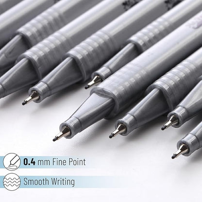 Mr. Pen- Black Fineliner Pens, 0.4mm, 18 Pack, Black Fine Point Pens Fine Point, Fine Liners Artists, Fineliners Pens, School Supplies, Art Pens, Writing Pens, Fine Tip Markers