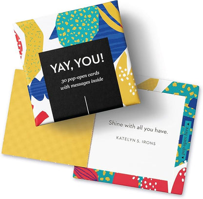 Compendium ThoughtFulls Pop-Open Cards — Yay, You! — 30 Pop-Open Cards, Each with a Different Inspiring Message Inside
