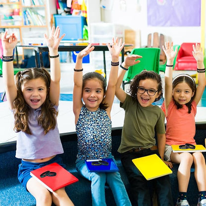 100 Pieces Students Inspirational Silicone Wristbands Motivational Quotes Rubber Bracelets for Kids Students Back to School Gifts (Black)