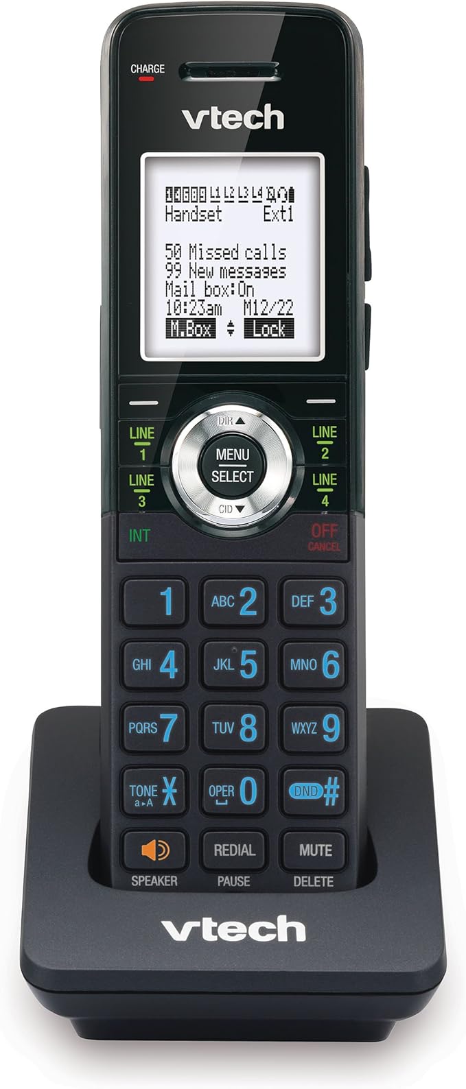 VTech Accessory Handset for VTech AM18447 Small Business System, Black