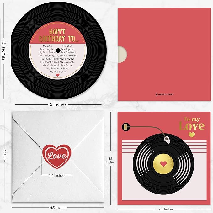 Romantic Birthday Card for Him, Husband or Wife, Love Gifts for Boyfriend Girlfriend, Birthday Gift Ideas, Sweetest Happy Birthday Card for Partner, Valentine's Day Card, Anniversary My One & Only