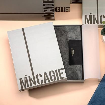 Lined Leather Journals for Writing B5 Large Journaling Notebooks with 100 GSM Thick Paper Journal Notebook for Men & Women with Buckle Closure Travel Work Note Taking Diary, 7.28" x 10.23", Grey