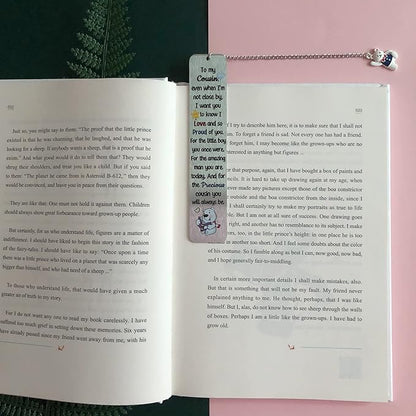 Cousin Bookmarks Birthday Gift Man Christmas Encouragement Bookmark Teens Graduation Distance Farewell Back to School Present Appreciate Reminder Go to University Love Proud You Keepsakes Cute Bear