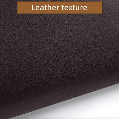 CHEIGHY Leather Repair Patch for Couches Self-Adhesive Leather Repair Tape kit for Furniture Sofa Vinyl Car Seats Couch Chairs Shoes Down Jackets (Brown, 17X79 inch)