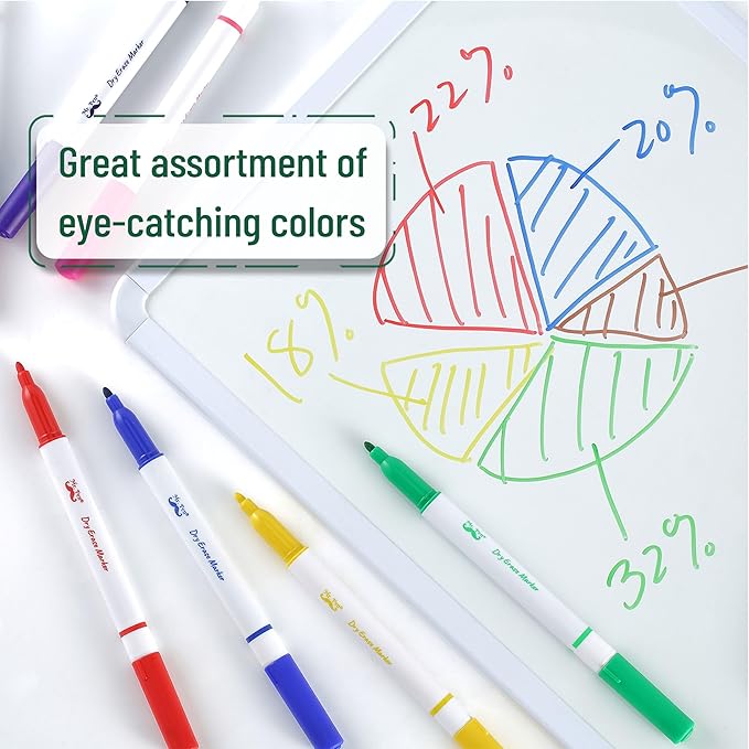 Mr. Pen- Dry Erase Markers, 12 Pack, Assorted Colors, White Board Markers Dry Erase, Whiteboard Markers, Dry Erase Markers for Kids, Dry Erase Pens, Dry Erase Board Markers