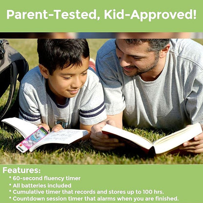 Mark-My-Time - Digital Bookmark - Mark My Time Reading Timer and Bookmark for Kids, Cool Bookmarks and Reading Incentives, Christmas Gift & Stocking Stuffer for Book Lovers - 3D Enchanted Horses