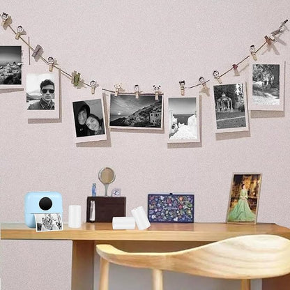 20 Rolls Self-Adhesive Thermal Paper, Glossy Thermal Printer Paper for Mini Portable Printer, 57 x 25mm, Thermal Labels for Most Pocket Printer