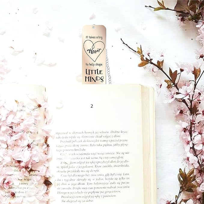 Teacher Gifts for Women, Teacher Appreciation Gifts, Thank You Teacher Bookmark from Student, Coworker, Teacher Retirement Gift, Teacher Gifts Idea Presents, Teacher Bookmark Stainless Steel