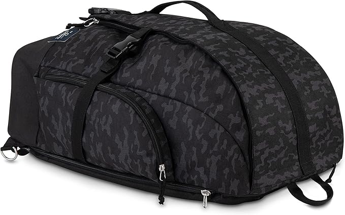 Skyway Luggage Rainier Weekender Backpack, Eco-Friendly, Made of 100% rPET Travel Laptop Bag for Women & Men, Flight Approved Carry On Bag, 43L, Kohala Black