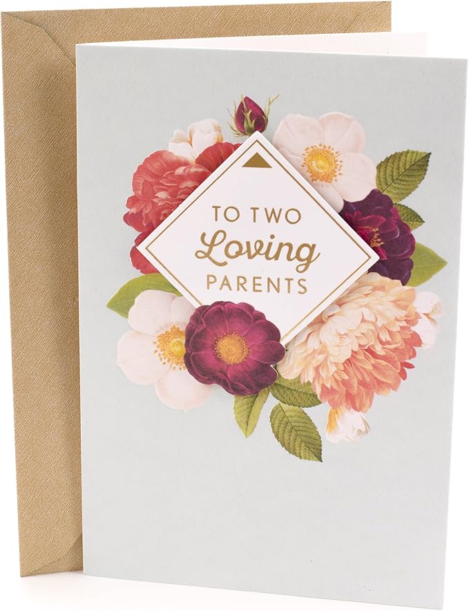 Hallmark Anniversary Greeting Card for Parents (Grateful For You Both)